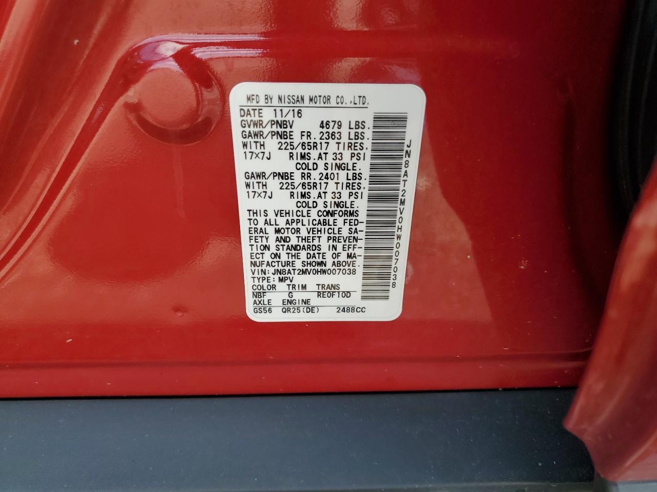 Nissan Rogue S Image 10