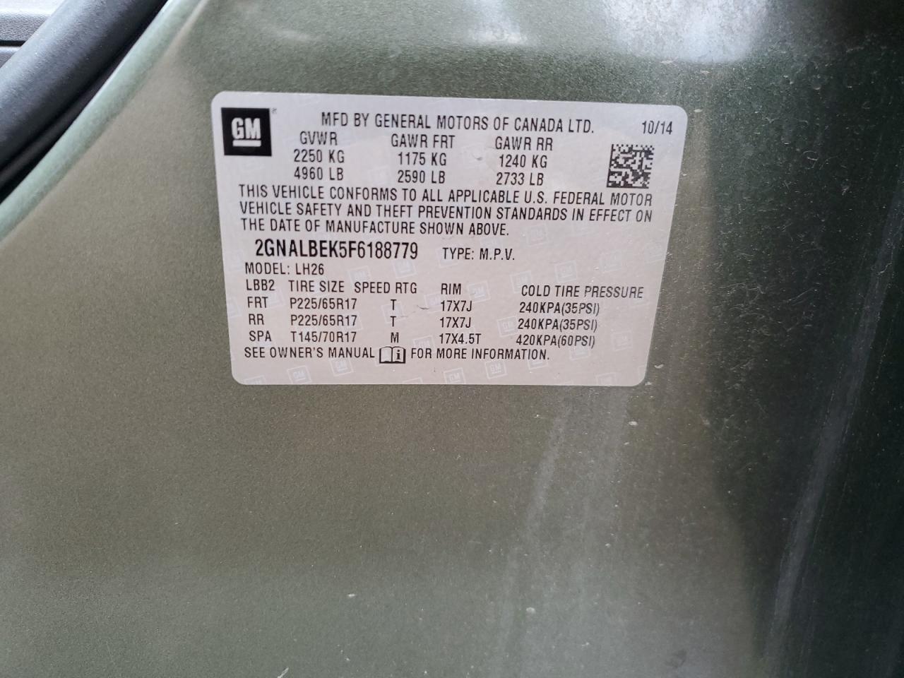 Chevrolet Equinox Lt Image 13