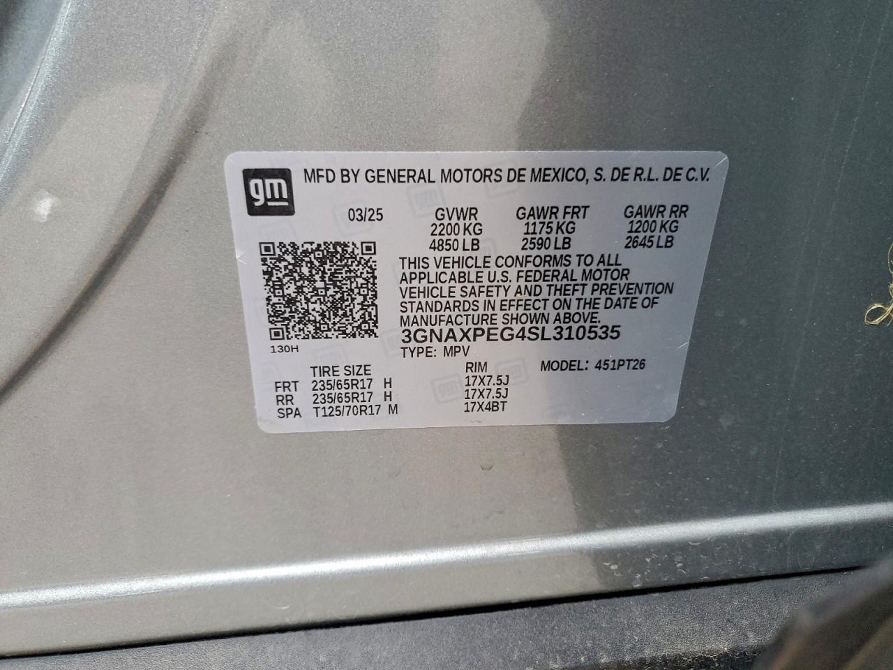 Chevrolet Equinox Lt Image 8