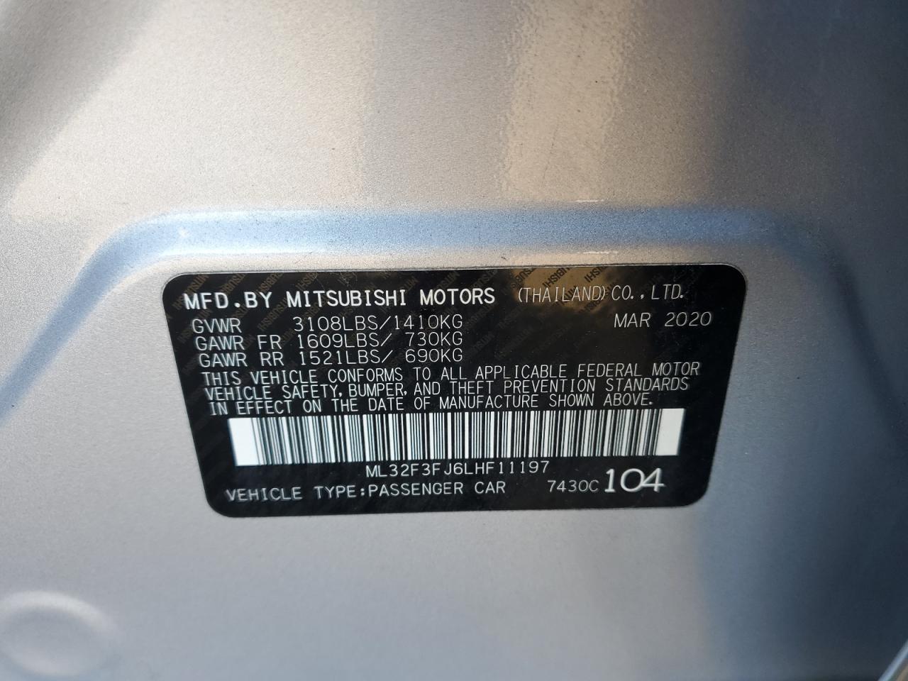 Mitsubishi Mirage G4 Es Image 9