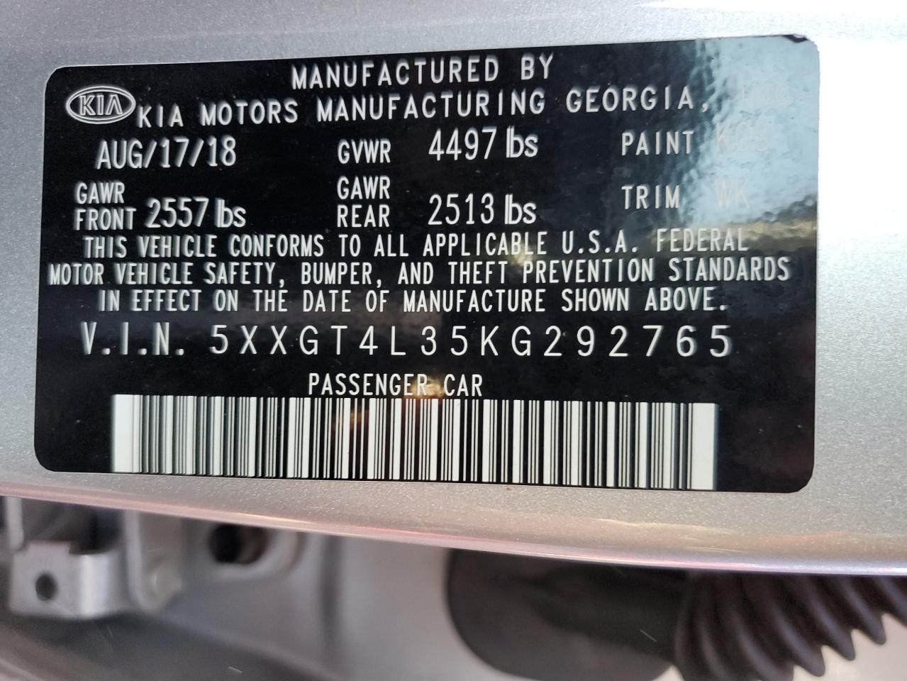 Kia Optima Lx Image 9