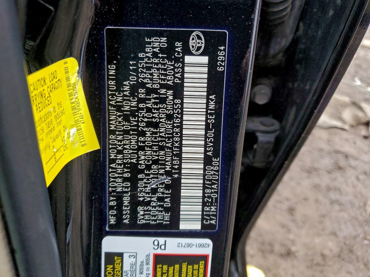 Toyota Camry Base Image 12