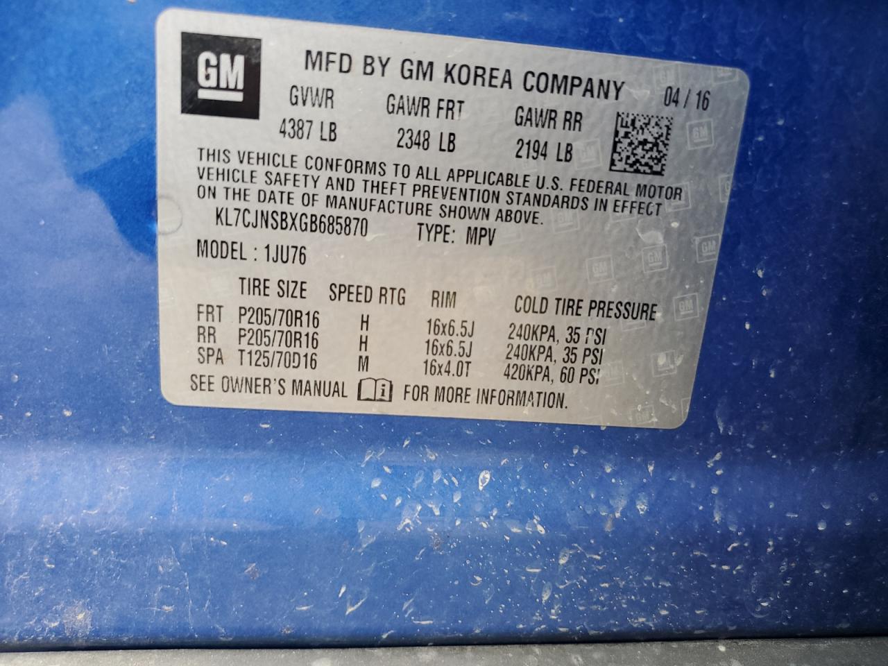 Chevrolet Trax Ls Image 7