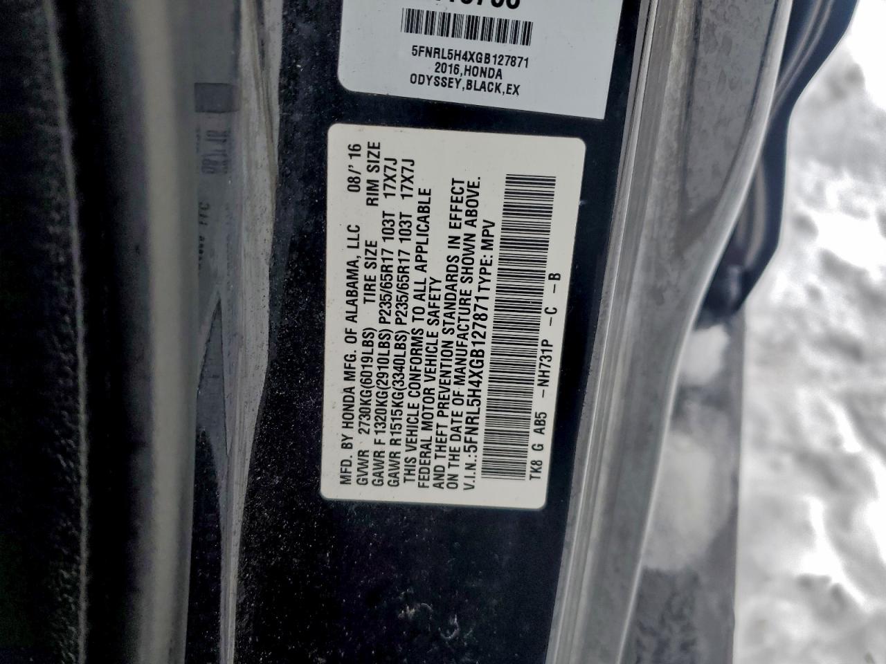 Honda Odyssey Ex Image 11