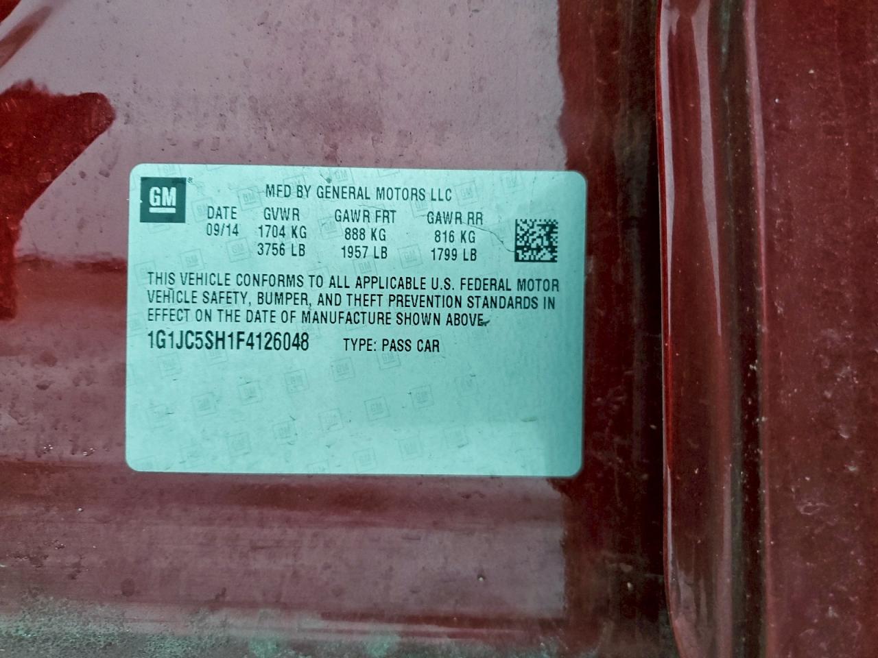 Chevrolet Sonic Lt Image 12