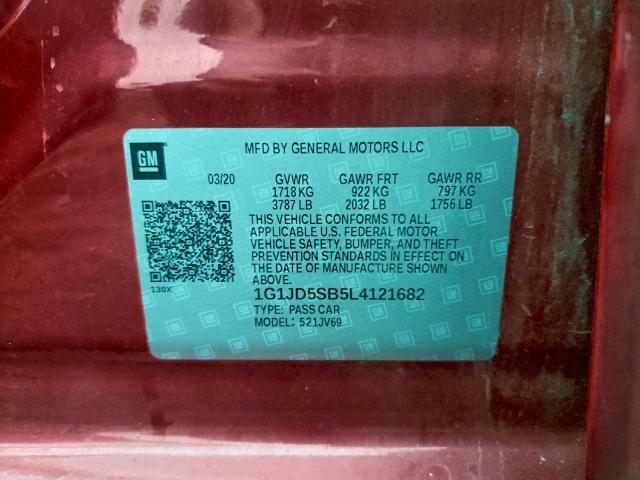 Chevrolet Sonic Lt Image 11