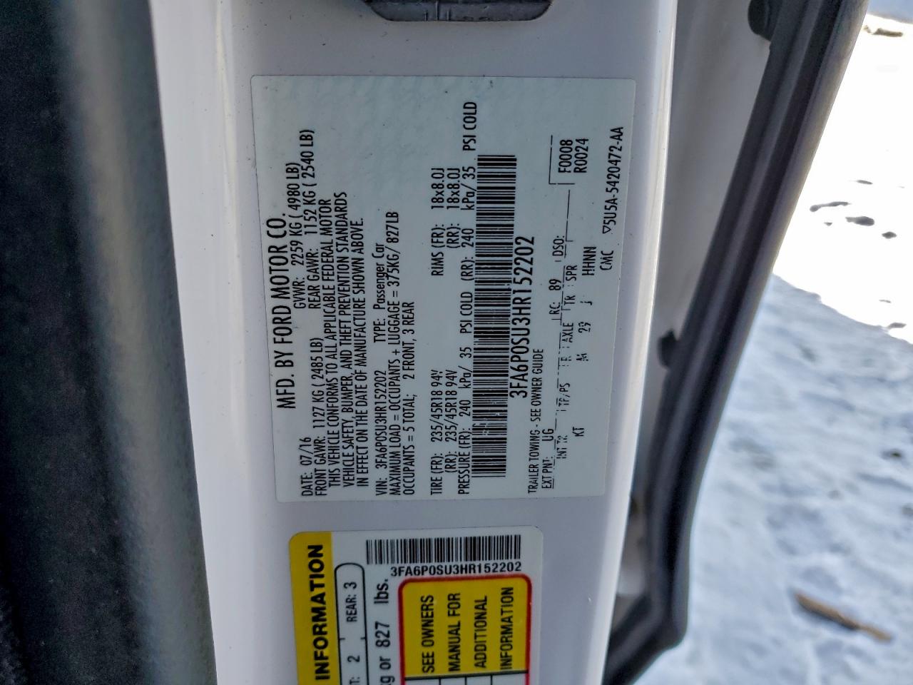 Ford Fusion Titanium Phev Image 4