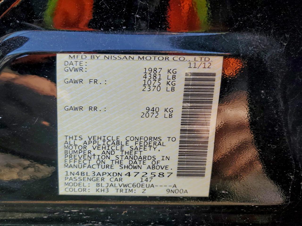 Nissan Altima 3.5s Image 7