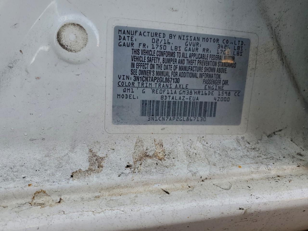 Nissan Versa S Image 11