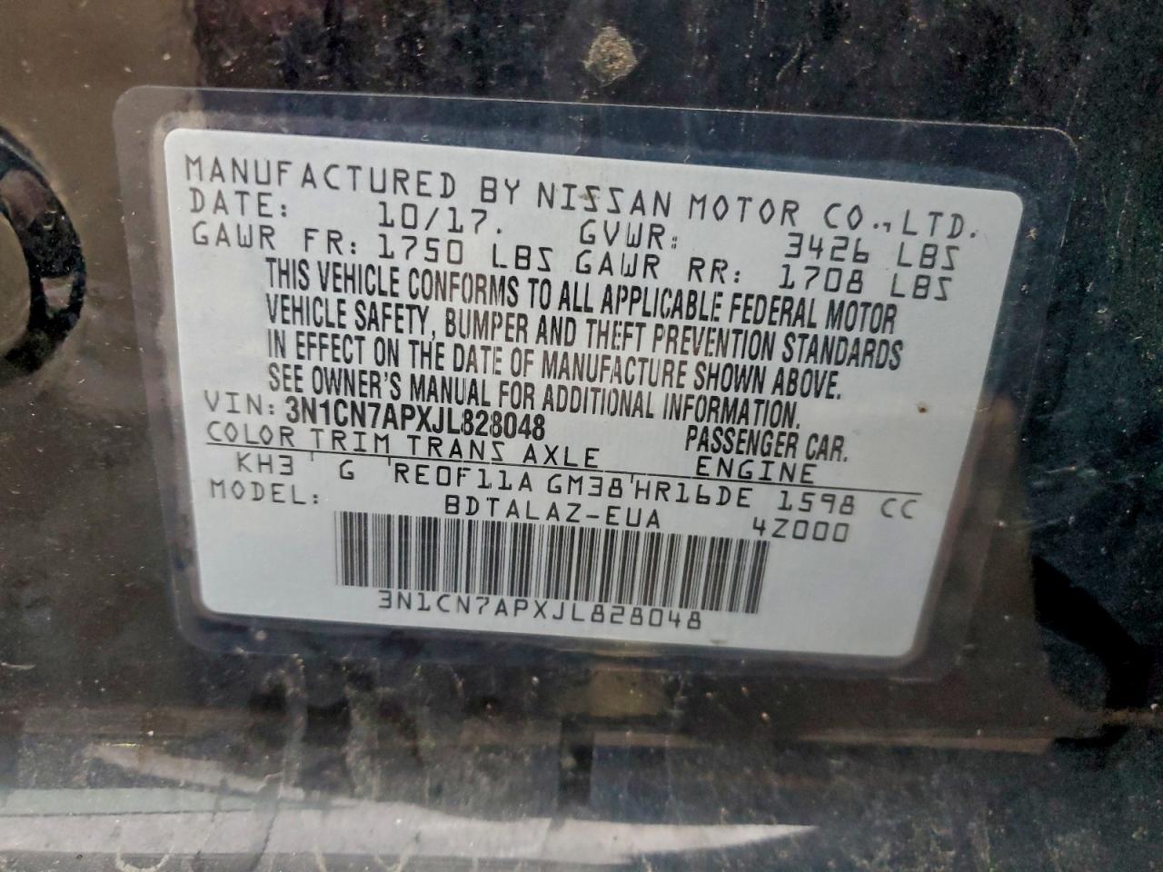 Nissan Versa S Image 9