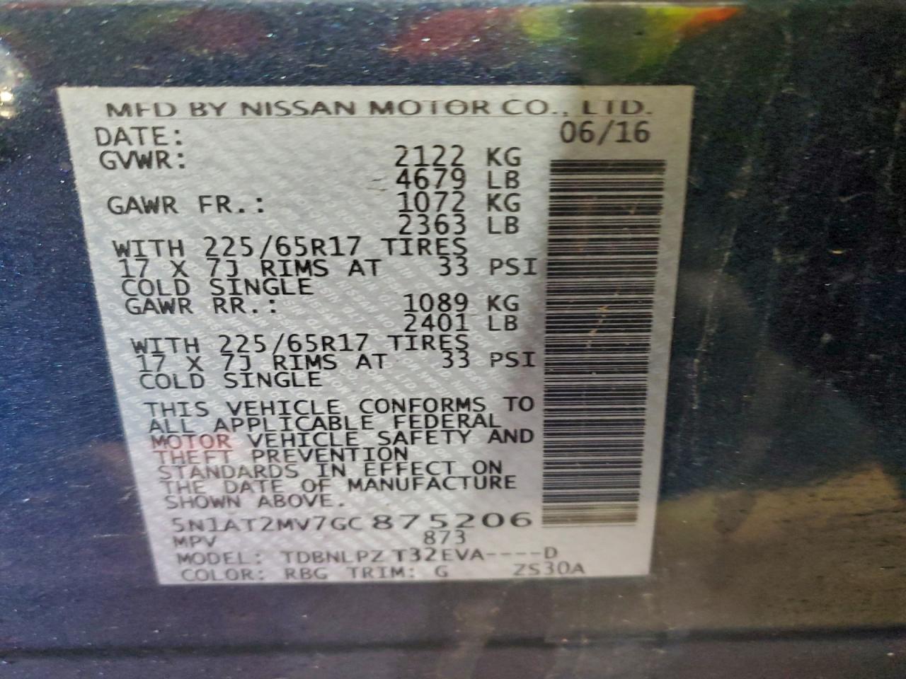 Nissan Rogue S Image 8