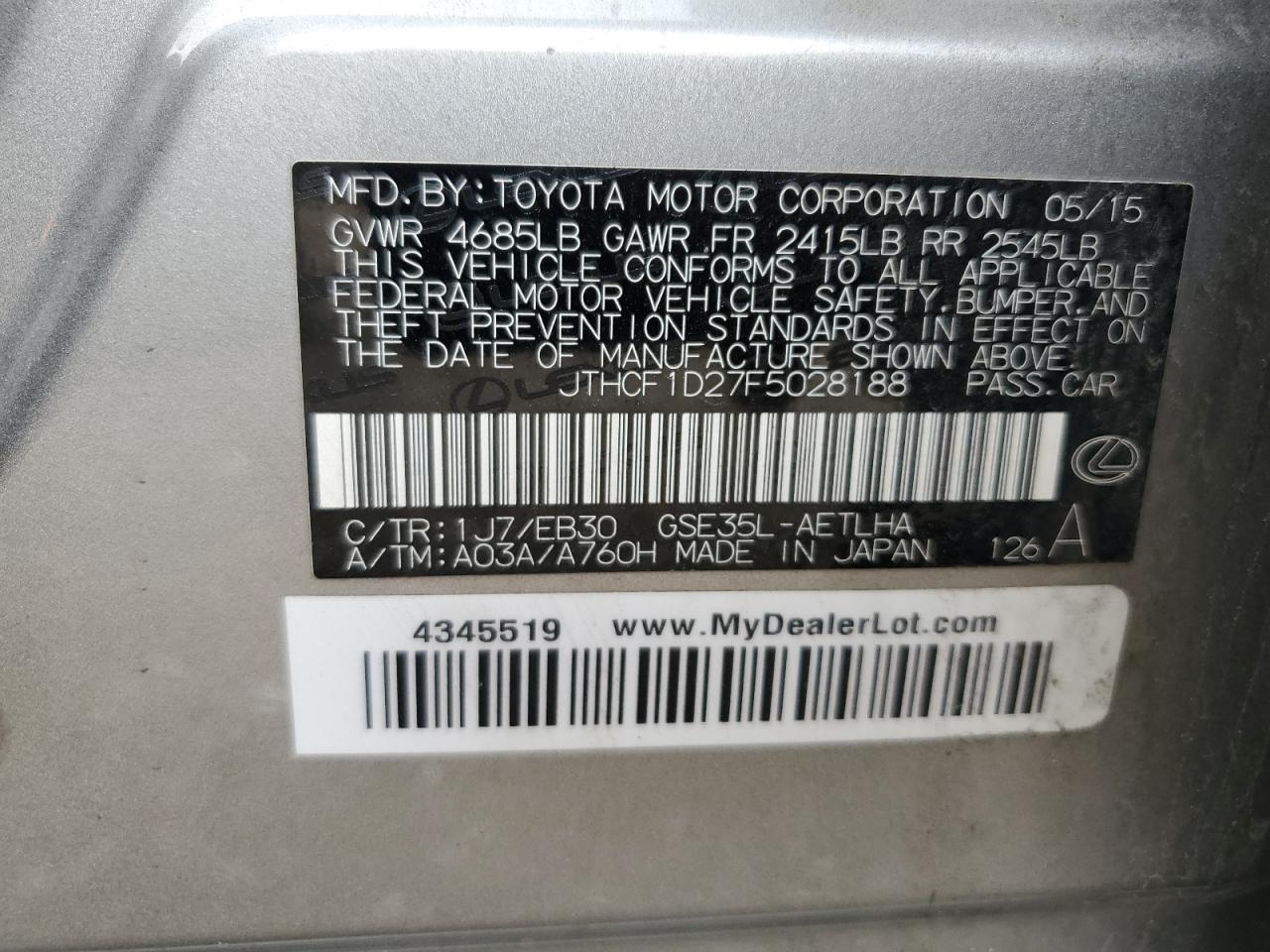 Lexus Is 250 Image 3