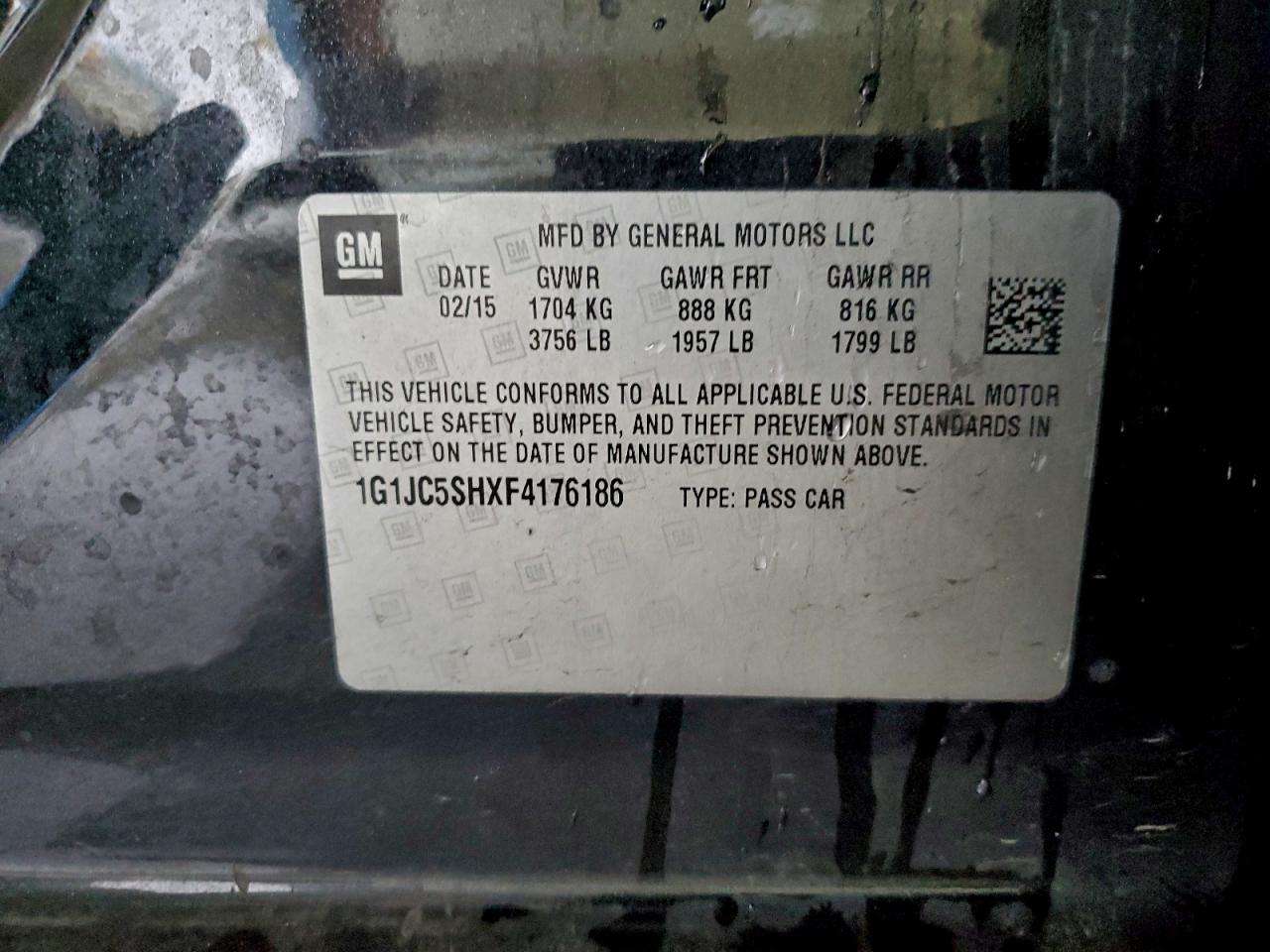 Chevrolet Sonic Lt Image 9