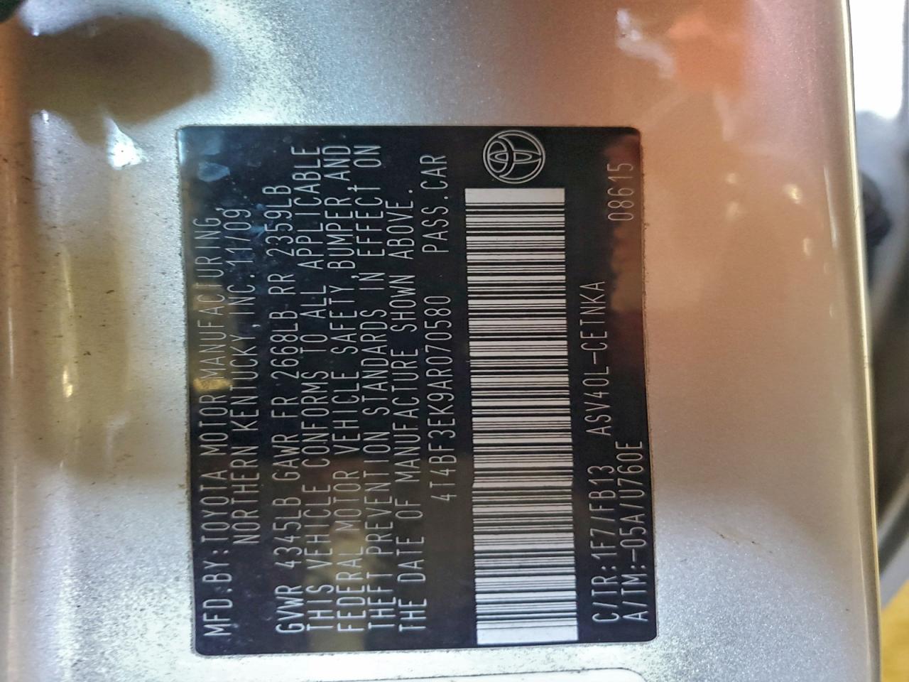 Toyota Camry Base Image 11