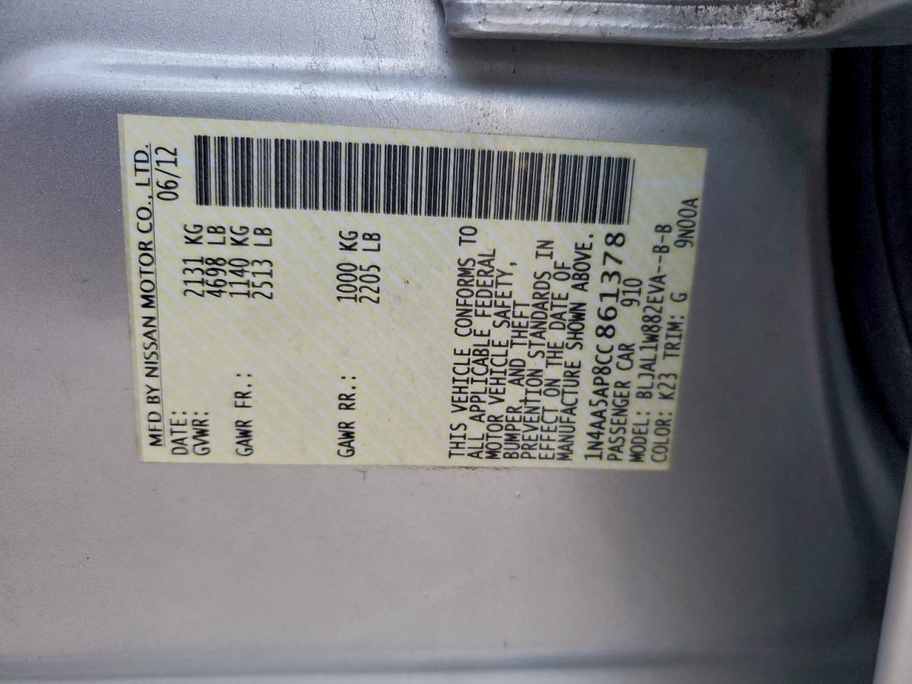 Nissan Maxima S Image 12